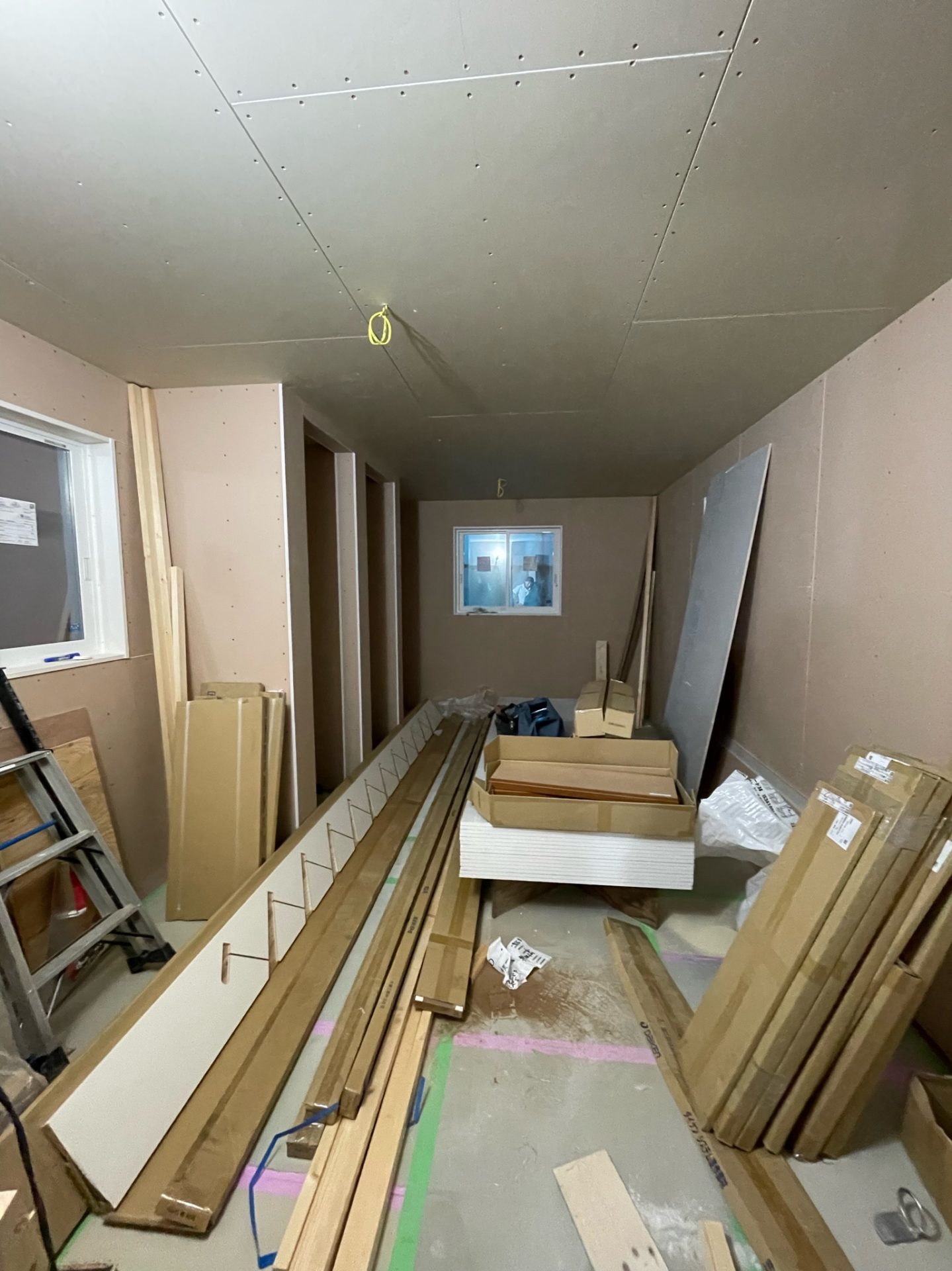 居室石膏ボード完了