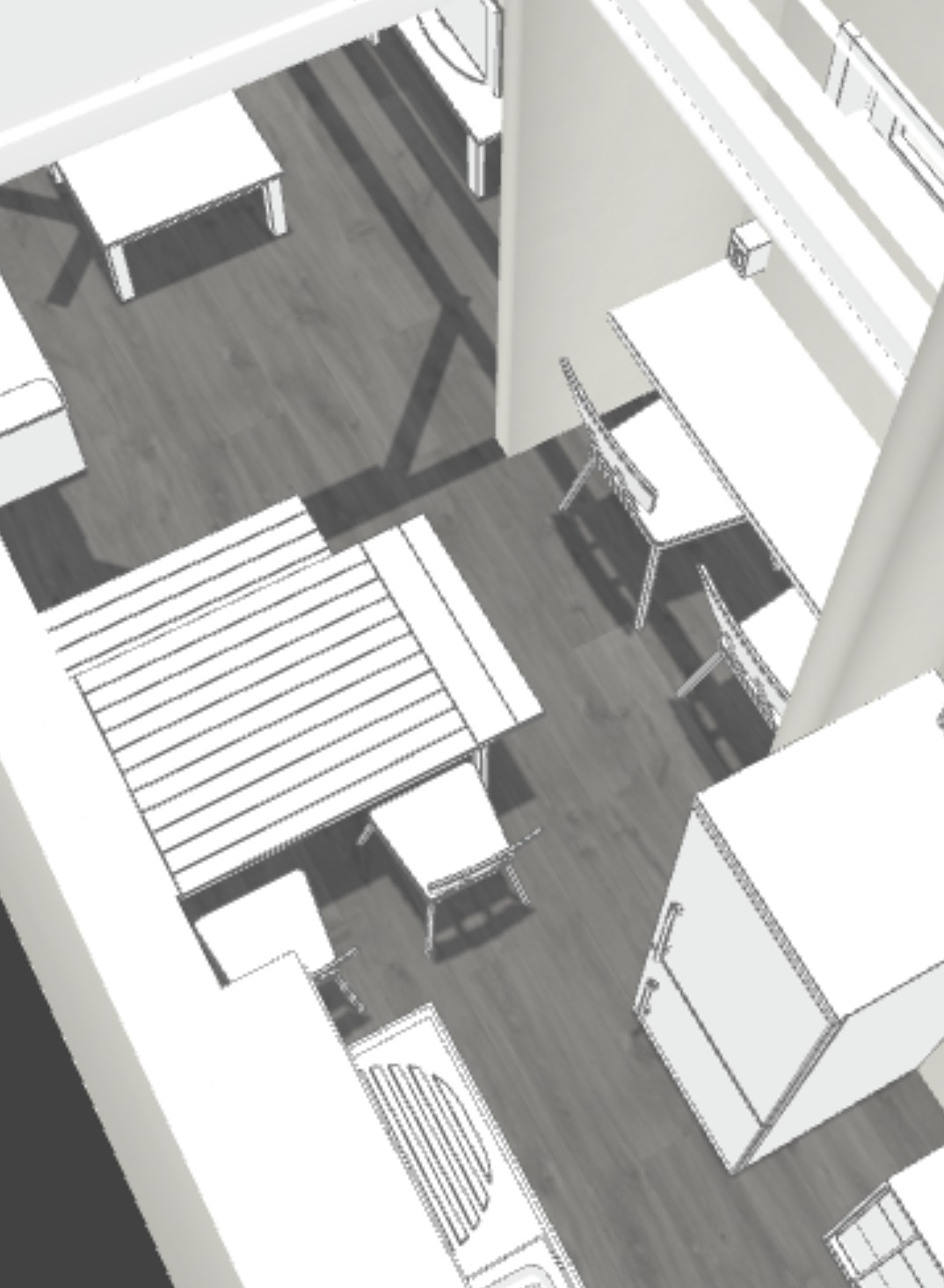 ダイニングテーブル横2