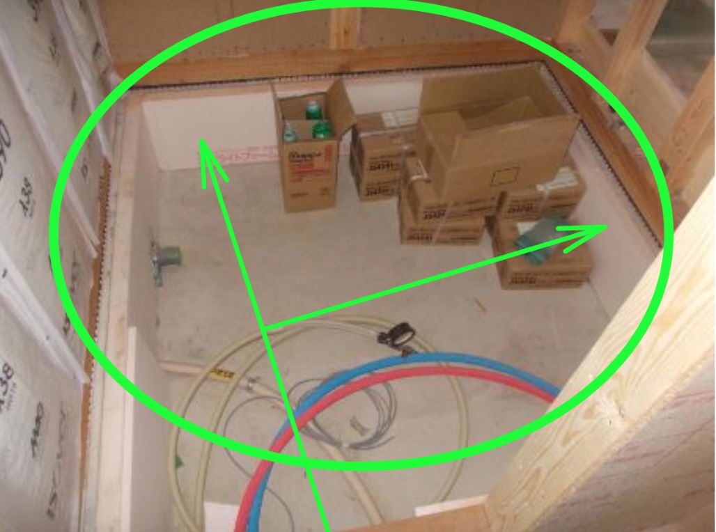 浴室コンクリート基礎断熱材